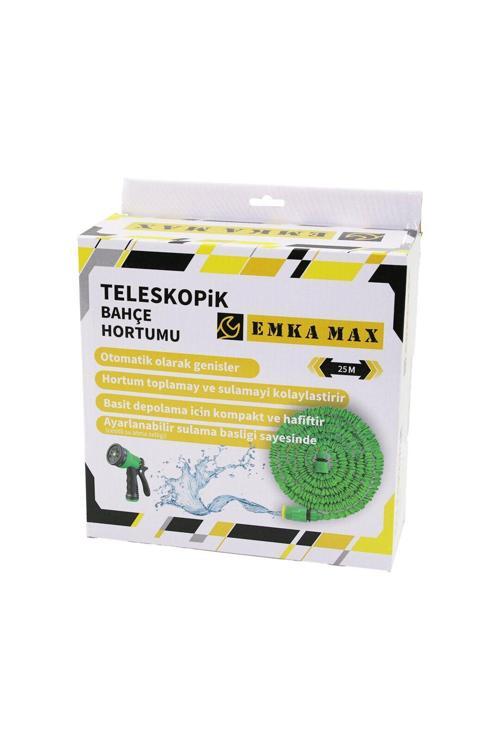 25Mt Teleskopik Uzayan Bahçe Hortumu 7 Fonksiyon Ayarlı Tetikli Tabanca (4415)
