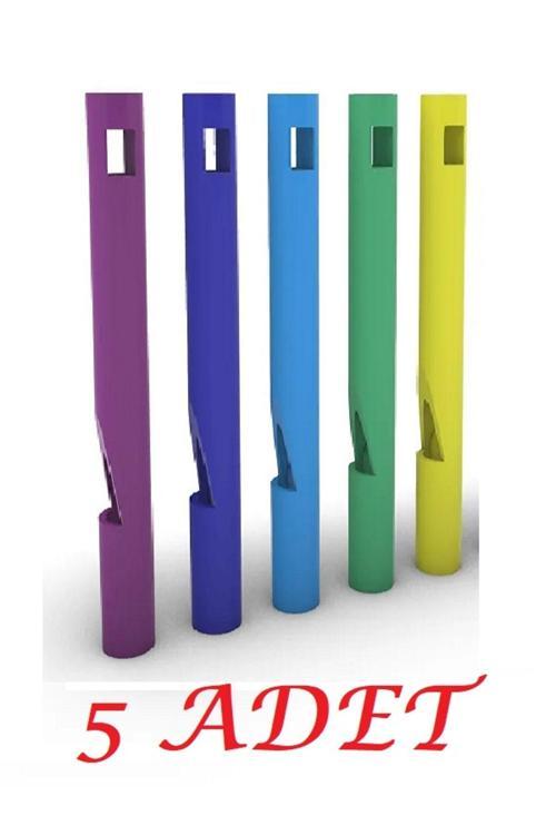 5 Adet Plastik Düdük 120 Desibel Kamp Düdüklü S.O.S Anahtarlık Acil Durum Deprem Doğal Afet Düdüğü