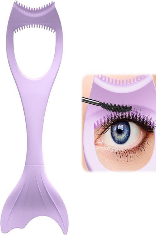 Deniz Kızı Kirpik Rimel Eyeliner Maskara Şablonu Silikon Makyaj Uygulama Aparatı