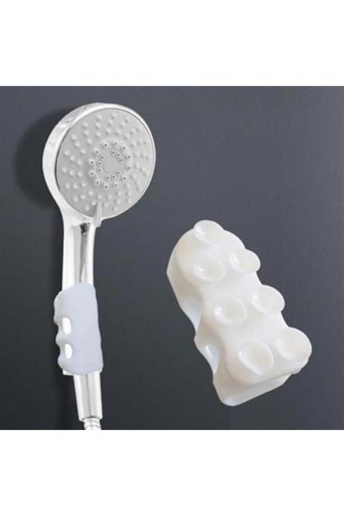 Banyo Duş Başlığı Tutucu Silikon Güçlü Vantuz Vakum Aparatı Duş Başlığı Askısı