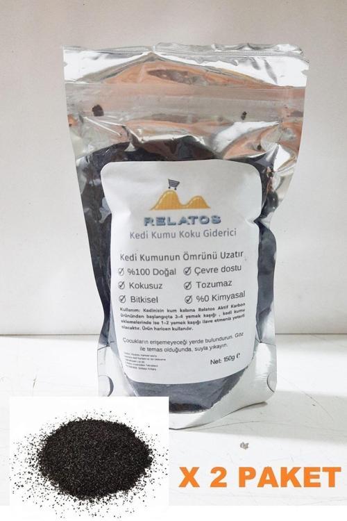 2Li Paket Kedi Kumu Ve Tuvaleti Koku Giderici - Önleyici- Kokusuz Aktif Karbon Formül