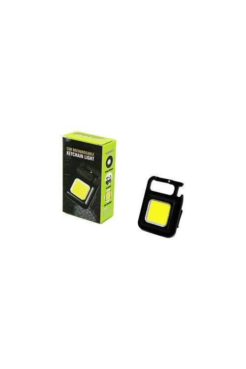 3In1 Mıknatıslı Usb Şarjlı Fener - Anahtarlık - Pratik Kapak Açacak (4415)