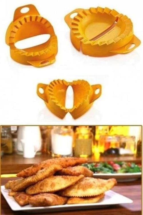 3Lü Çiğ Börek Kurabiye Hamur İşi Ravioli Kesme Kalıbı Aparatı