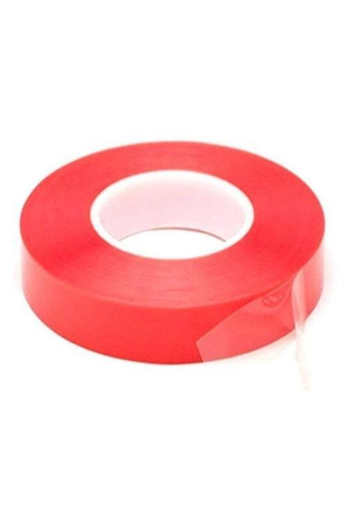 Çift Taraflı Akrilik Silikonize Bant 18 Mm X 2 Metre Kırmızı Vhb