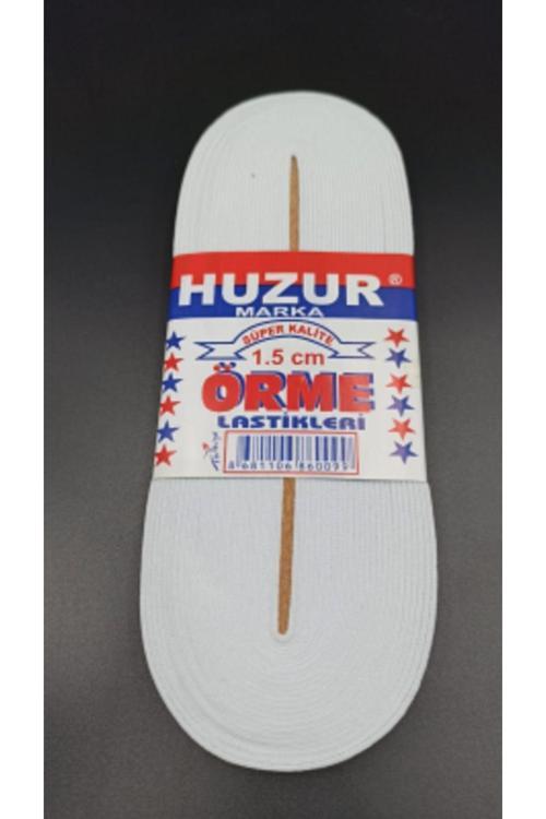 Beyaz - 1.5Cm Paça Lastik Yassı Gniş 10Mt. (4415)
