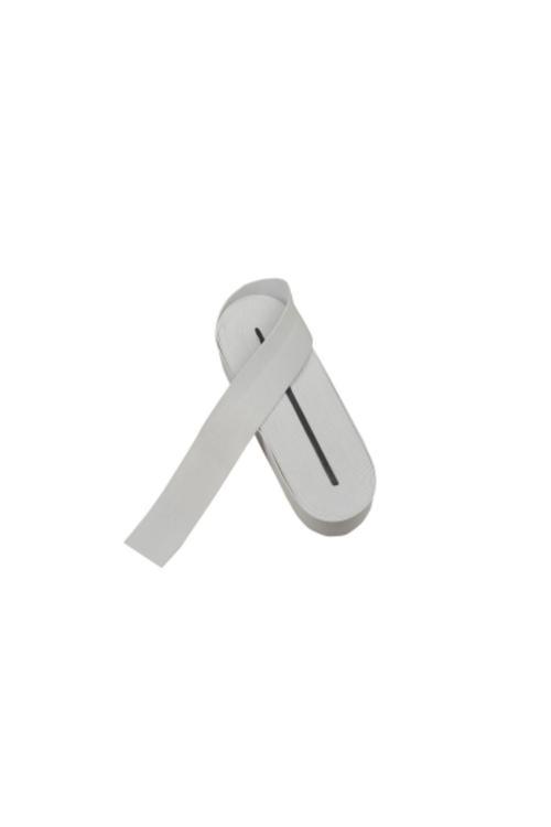 Beyaz - 4Cm Paça Lastik Yassı Geniş 10Mt 4415