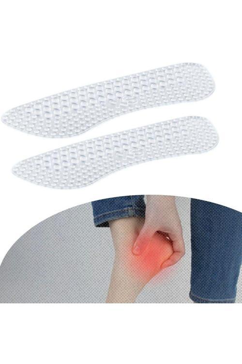 2Li Tırtıklı Silikon Ayak Topuk Koruyucu- Ayakkabı Vurma Önleyici