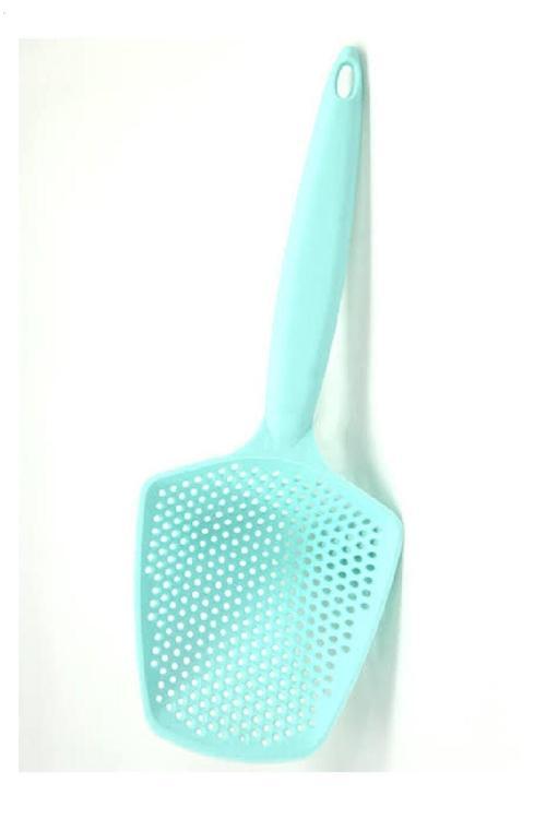 Isıya Dayanıklı Ergonomik Süzgeçli Kepçe - Mint