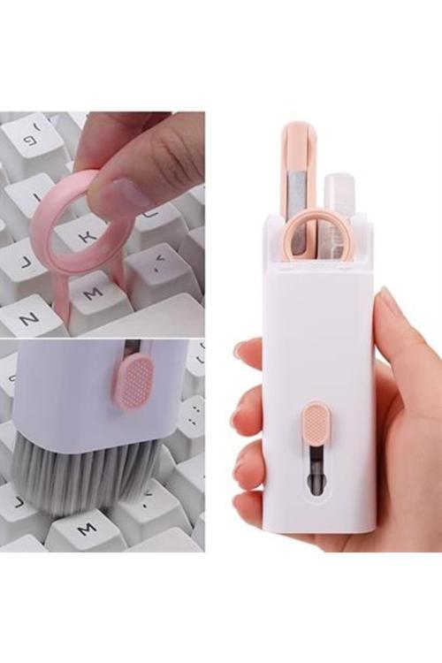 Fırçalı Spreyli Elektronik Temizlik Seti Çok Fonksiyonlu Klavye Tv Bilgisayar Ekranı Kulaklık