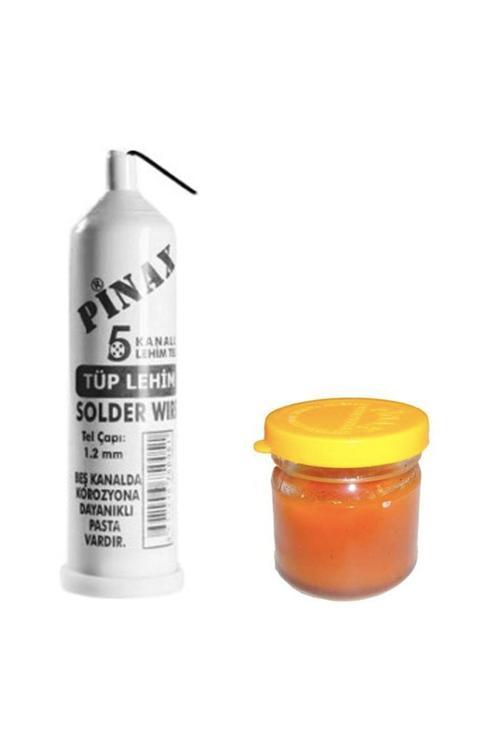 1.2Mm Tüp Lehim Teli - Lehim Teli Ve Lehim Pastası Set