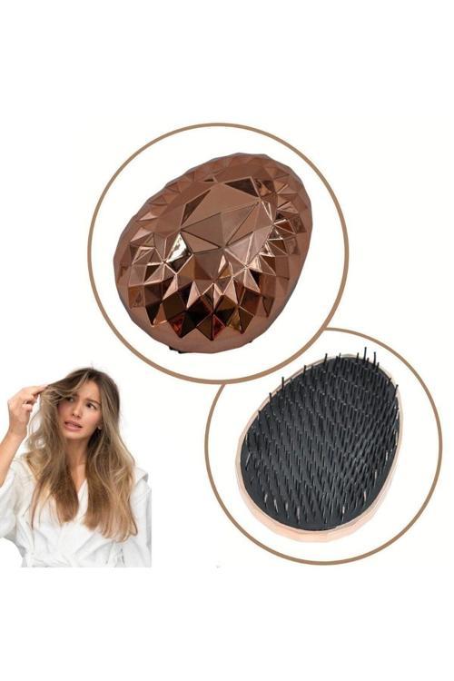 2 Adet Rose Gold Saç Düzleştirici Tarak Geniş Aralıklı Her Saç Tipine Uygun Saç Düzleştirici