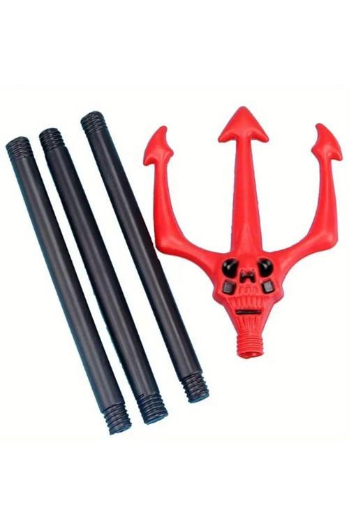 Kırmızı Renk Halloween Cadılar Bayramı Çatal 107 Cm (4415)