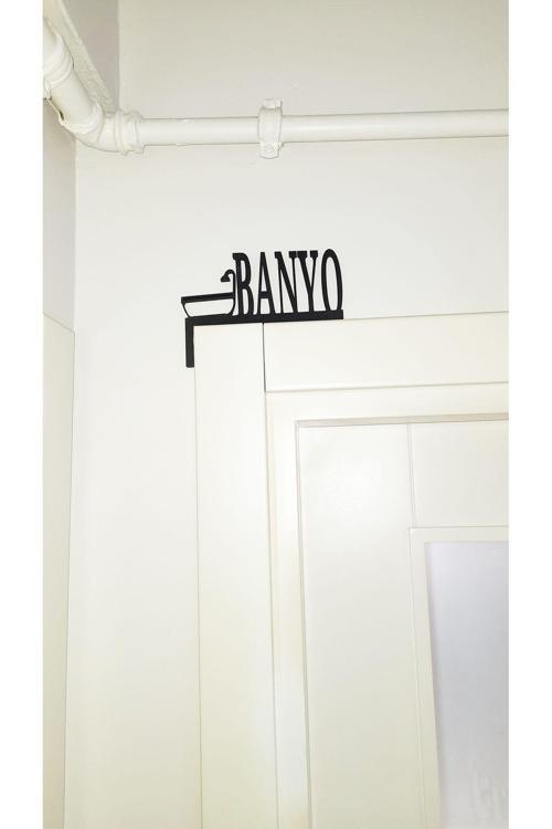 Duş Banyo Kapı Köşelik -Plastik Yapışkanlı Kapı Pervaz Süsü Dekoratif Kapı Süsü Banyo Simgeli Büyük