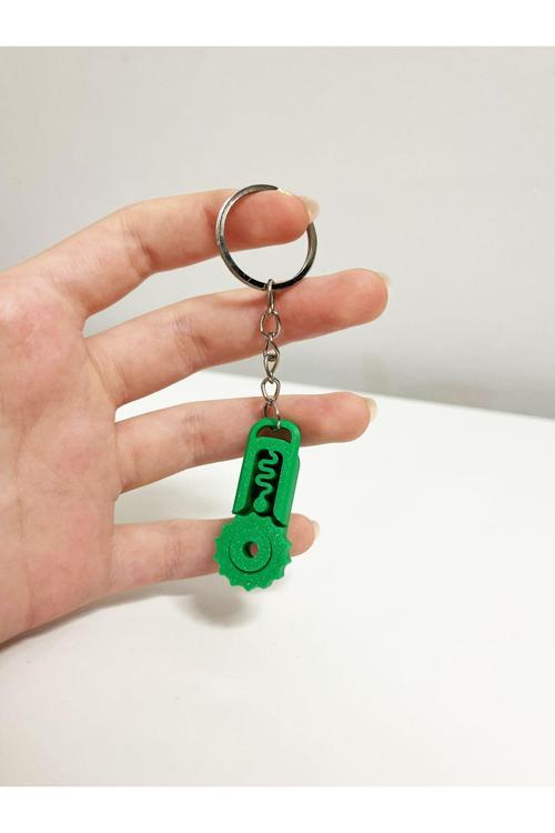 3 Adet Renkli Hareketli Dönen Dişli Anahtarlık Stres Çark Çıkrık Fidget Anahtarlık