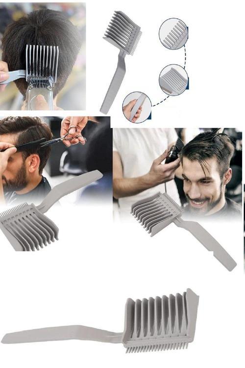 Düzgün Saç Kesim Tarağı - Saç Kesimi Şekillendirici Çift Taraflı Çizgi Toplayıcı Kesim Tarağı