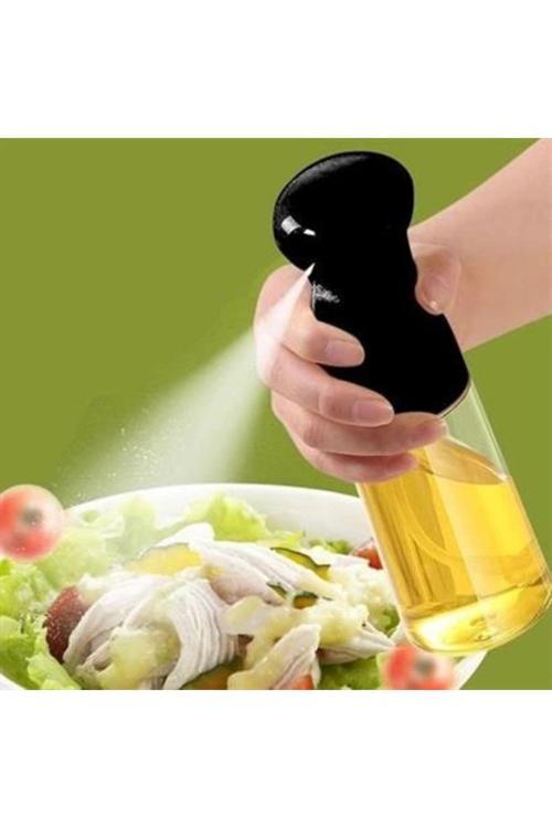 Çok Amaçlı Cam Şişe Püskürtmeli Dağıtıcı Yağdanlık Limonluk Sirke Sosluk Spreyi Siyah