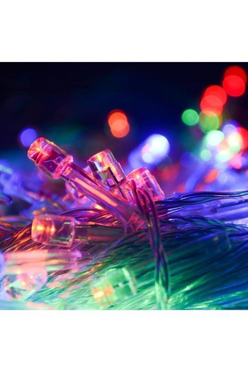 10 Metre 100 Ledli 8 Fonksiyonlu Karışık Renkli Rgb Led Lamba (4415)