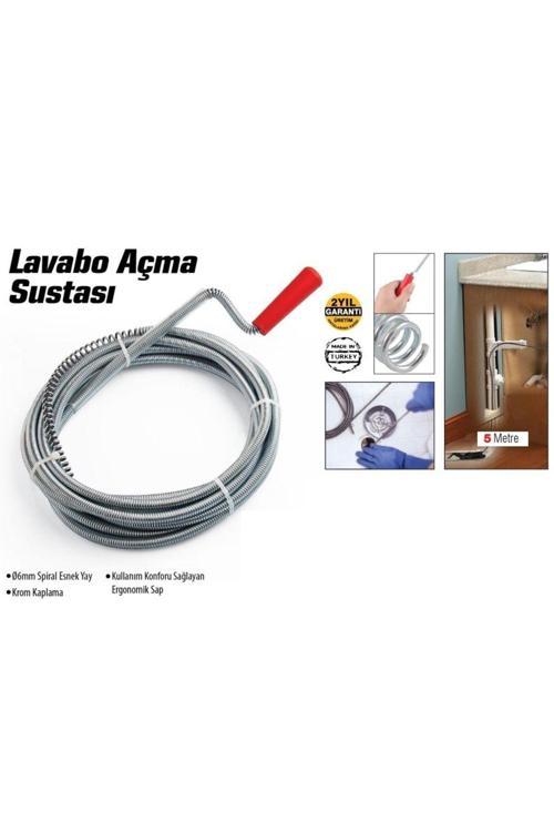 Lavabo Ve Gider Boruları Açacağı - Lavabo Açma Sustası - 5Metre (4415)
