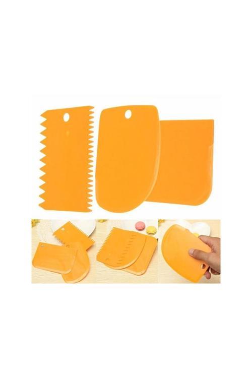 Hamur Şekillendirici Kesici Kazıyıcı Pasta Kek Dekorasyon Seti (4415)
