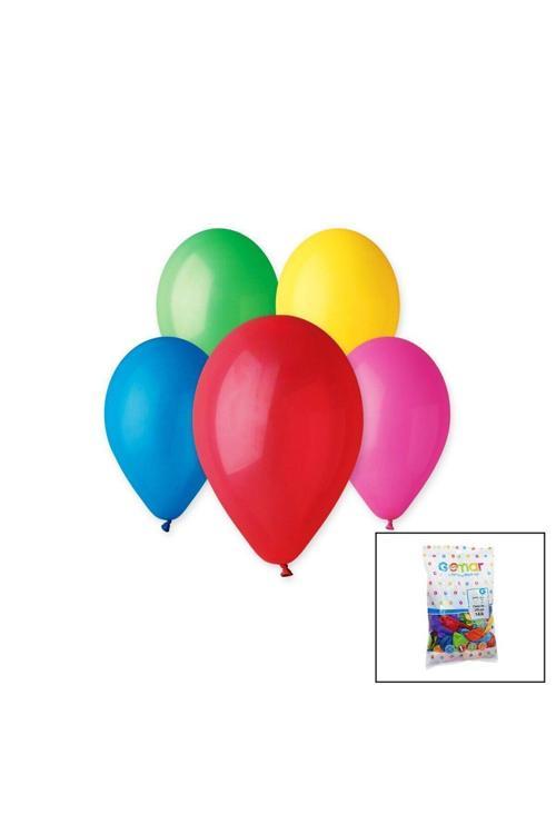 Renkli Klasik Balon 10 İnç - 26Cm - 100Pcs (4415)