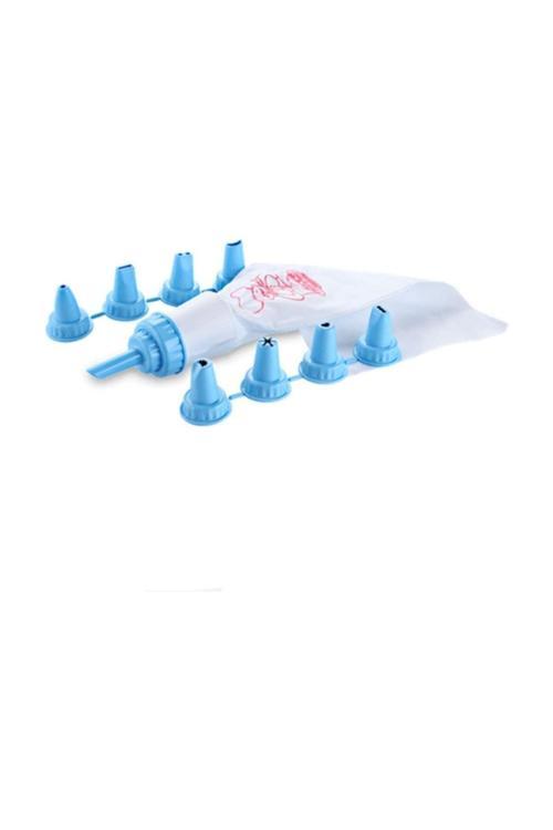 Krema Torbası 10 Parça - Farklı Uçlu Pasta Krema -Kremşanti Süsleme Torbası