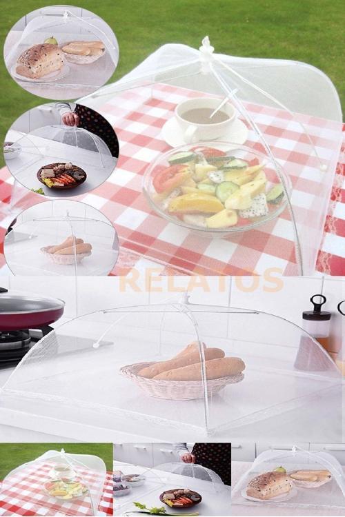 Katlanabilir Gıda Kapak Sinek Koruyucu Cibinlik Yemek Örtüsü Şemsiye Yemek Sebze Meyve Kapak