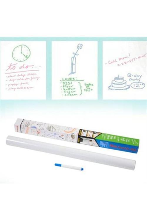 Silinebilir Kalemli Sticker  Duvara Yapışabilen Yazı Tahtası 60X200 Cm
