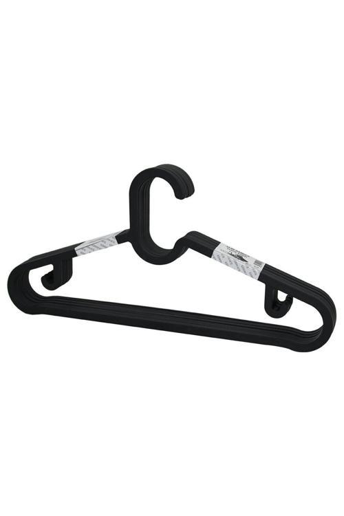 10Pcs Plastik - Antrasit Gri Elbise Askısı (4415)