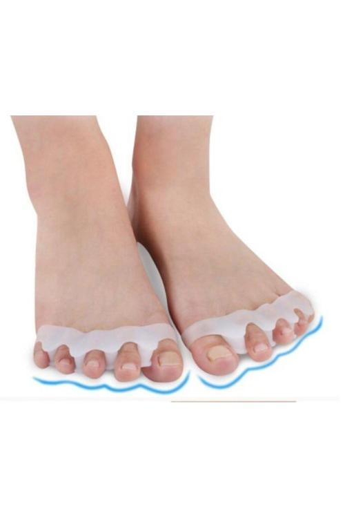 Ayak Parmak Duruş Silikon Dayanıklı 5 Parmak Ayıran Geçmeli Makara