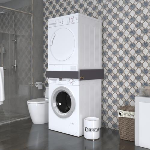 çamaşır&bulaşık makinesi dolabı kakılı gri 015*074*74 banyo aparatı 70*70 iç hacim