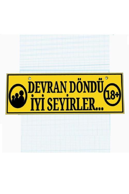 Tır Kamyon Araba Ev Duvar Süsü Vantuzlu - Devran Döndü İyi Seyirler Dekor 25 Cm Plastik Aksesuar