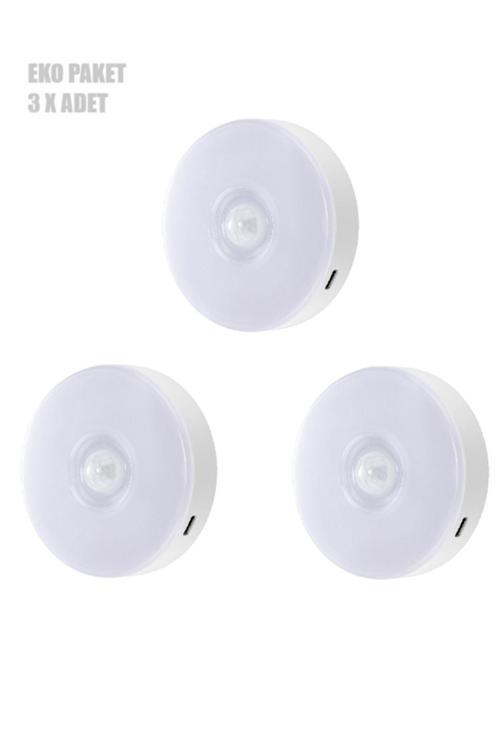 3'Lü Eko Paket Şarjlı Kabinet Sensörlü Mıknatıslı Ct-5180