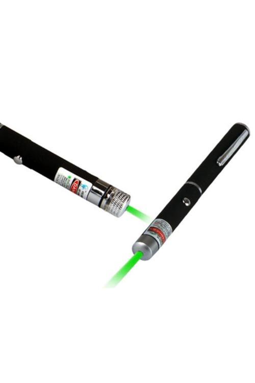 Yeşil Lazer Pointer 100 Mw 15 Km Etkili (5 Başlıklı) (4415)