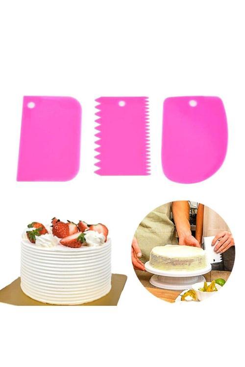 Pasta Hamur Şekillendirici Spatula Kesici Kazıyıcı Dekoratör Set (4415)
