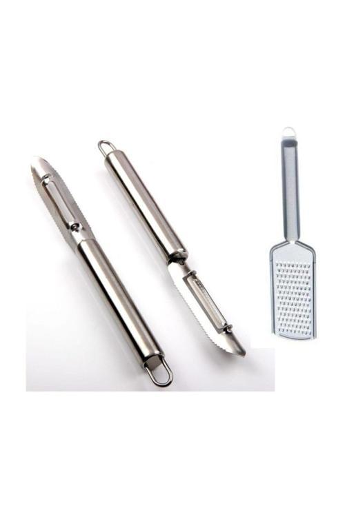 Soyacak Ve Rende 2Li Set Paslanmaz Çelik Inox
