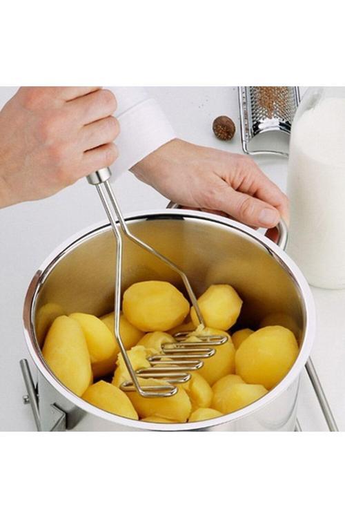 Spiral Patates Ezici Inox Paslanmaz Metal Püre Yapıcı 27 Cm
