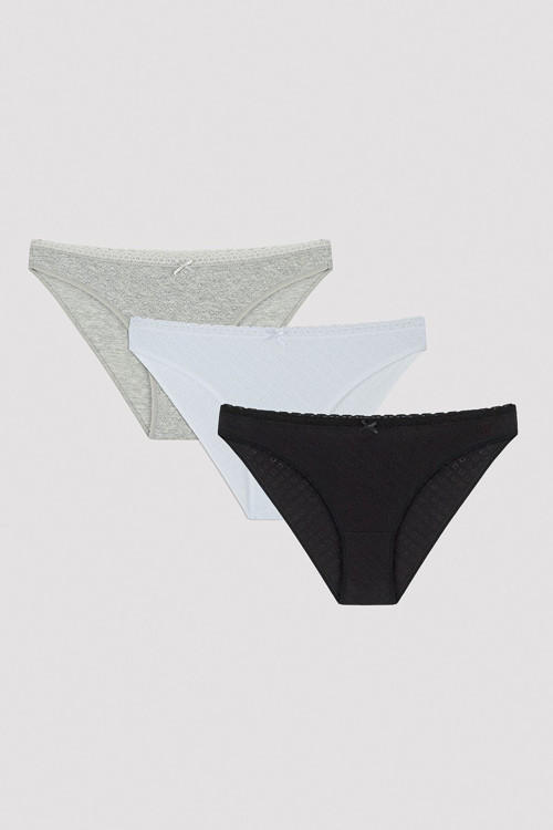 Soft Pointel Basic 3Lü Slip Külot