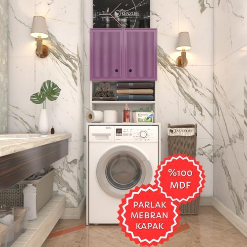 membran çamaşır makinesi dolabı hayzum llabyz inceince 180*66*55 mebran kapak MDF gövde