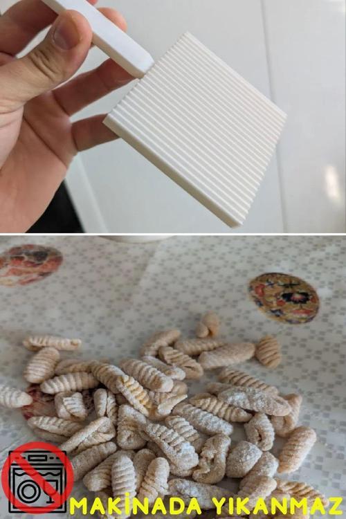 Yuvarlak Gnocchi Plastik Kürek -İtalyan Gnocchi Makarna El Yapımı İçin Aparat Niyoki Makarna Kalıbı