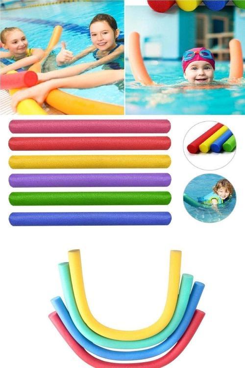 Rainbow Renkli Deniz- Havuz Makarnası Sosis Suda Batmayan Yüzme Köpüğü 1 Adet (150 X 6 Cm)