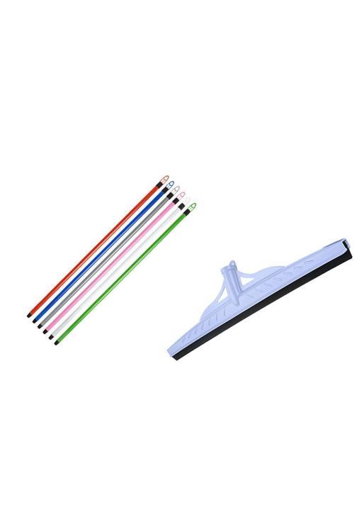 Saplı Çekçek / Saplı Yersil 55 Cm Uç -120 Cm Sap Banyo Zemin Su Temizleme Çekme Aparatı Çekpas