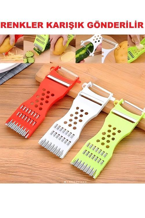 Rende Soyacak 5 Fonksiyonlu Sebze Meyve Soyucu Patates Havuç Salatalık Zencefil Doğrayıcı