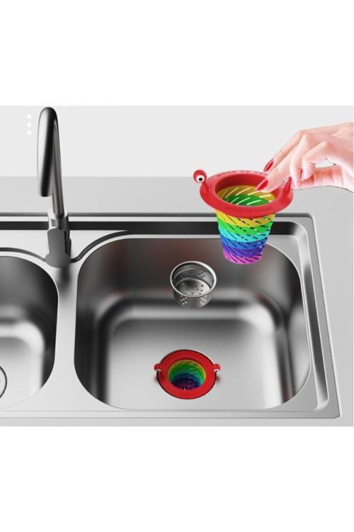 Renkli 6 Kademeli Lavabo Süzgeci (4415)