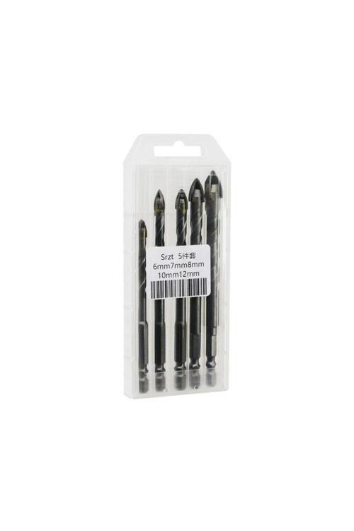 Ok Ucu Tipli   5Pcs   Çok Amaçlı Matkap Ucu   6-7-8-10-12Mm (4415)
