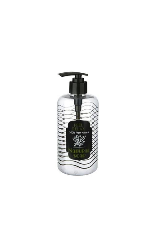 Şeffaf 500 Ml Yuvarlak Sıvı Sabunluk Mutfak Banyo Sabunluk