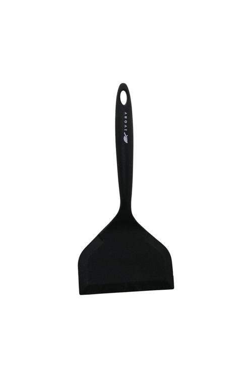 Silikon - Siyah   Jumbo - Geniş Ağız  Spatula  25.5Cm -- Ağız: 12Cm (4415)