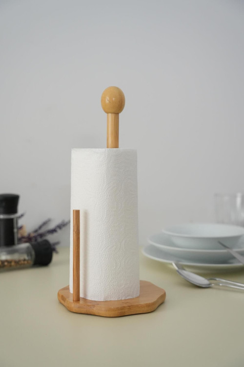 Bambu Kağıt Havluluk Peçete Askısı