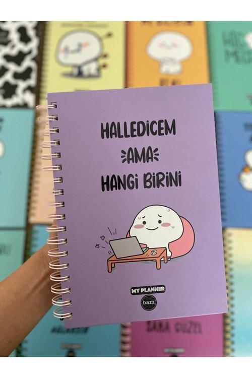 Konsept Halledicem Ama Hangi Birini Tasarımlı Tarihsiz Konuşan Ajanda Planner