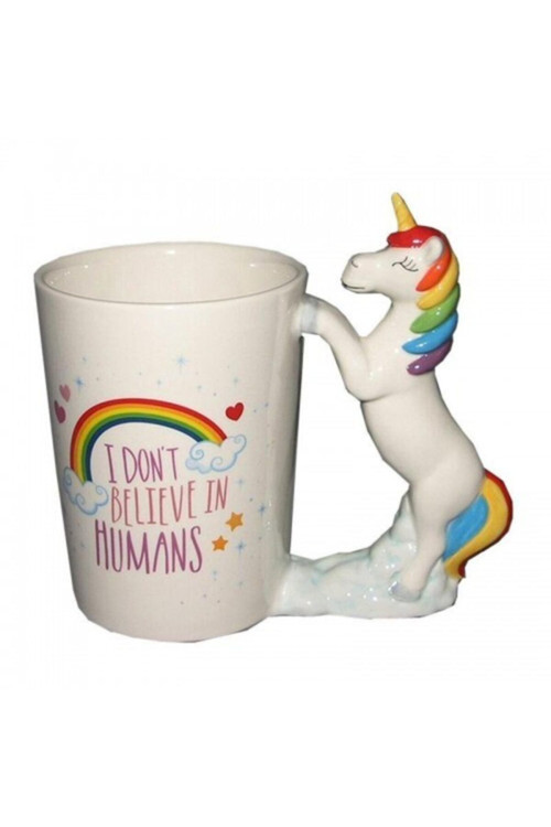 Beyaz Unicorn Kupa