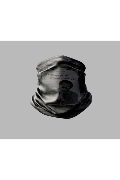 Duvar Yazısı Tasarımlı Motorcu Buff Maske Outdoor Boyunluk Unisex Bandana